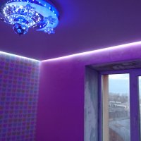 Потолок с подсветкой в детскую 12м²