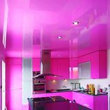 Фиолетовый под фиолетовый интерьер на кухню потолок натяжной