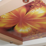 Фотопечатный потолок узор в виде цветка